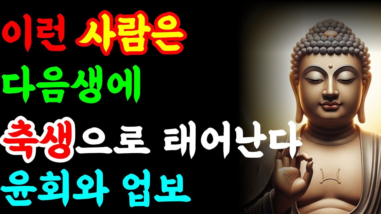부처님이 경고하신 다음생에 동물로 태어나는 사람의 공통점| 부처님 말씀 | 불교철학