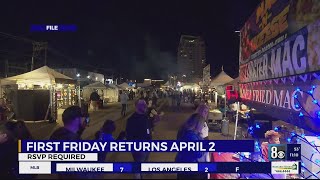 'We're Back!': In-person First Friday returns April 2