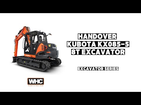 Get To Know Kubota KX085-5 | 8T Excavator | WHC Hire Services | QR