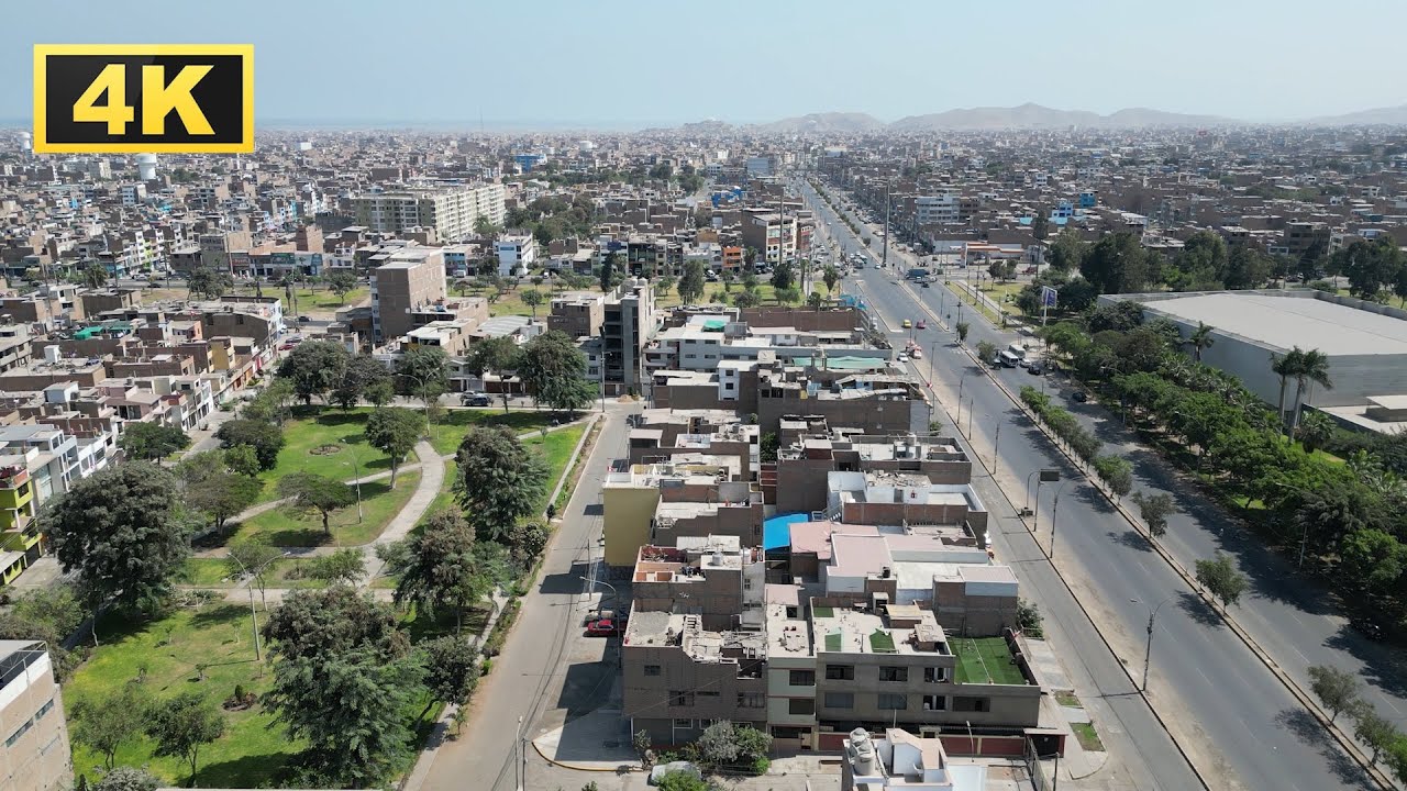 【4K】Así se ve "LOS OLIVOS" 🌳 desde un Drone 4K | LIMA PERÚ