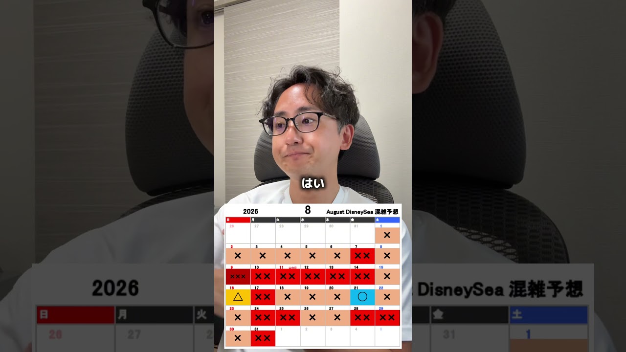 【8月ディズニーシー】混雑予想!お盆・狙い目・空く日を徹底解説