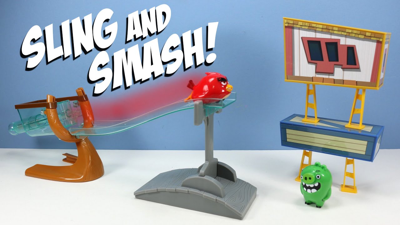 angry birds sling and smash track set