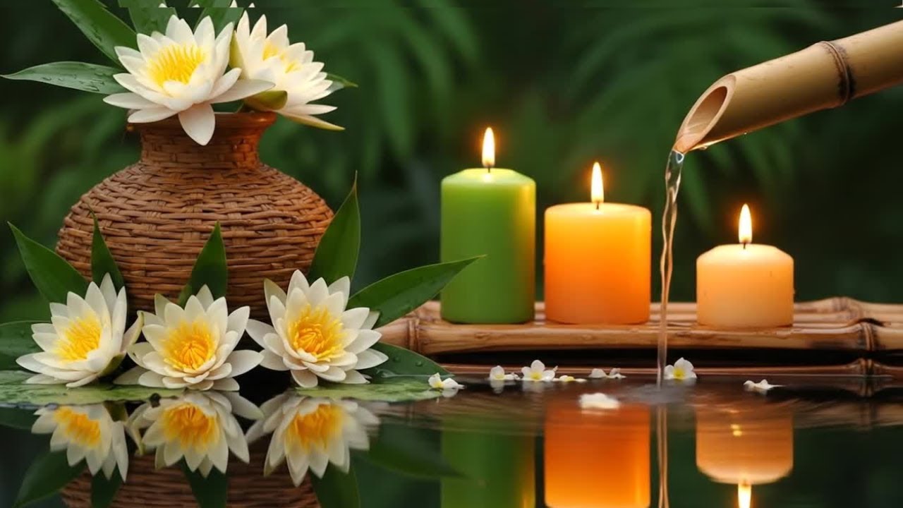 Beautiful Relaxing Piano Music + Gentle Water Sounds 🌿 Calm Mind, Deep Sleep, Stress Relief