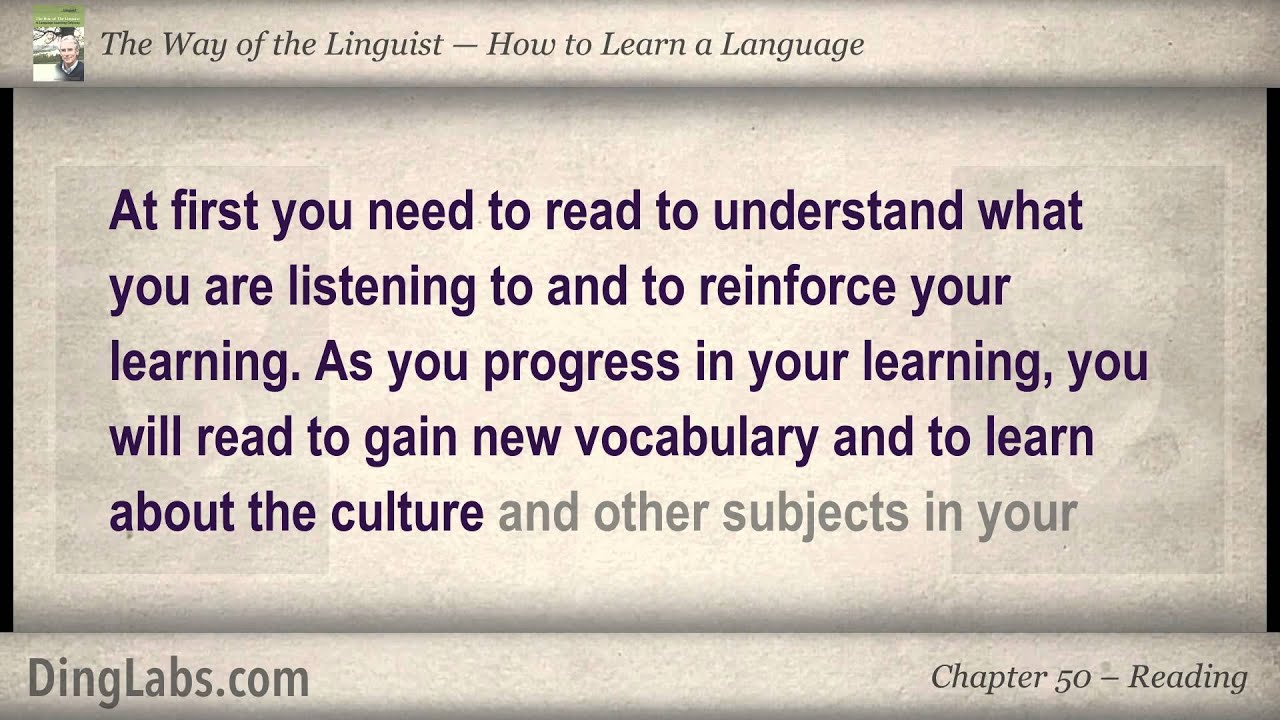 50: The Linguist by Steve Kaufmann - How to Learn a Language - Reading ...