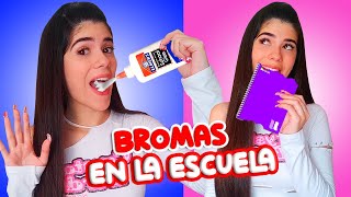 BROMAS DIVERTIDAS en la ESCUELA por 24 HORAS😂🔥😱 | Ani Cat😻