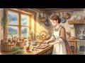 Cozy Autumn Storm Shelter 🌧️ Cooking Creamy Mushroom Soup & Garlic Bread | Ghibli ASMR