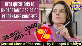 Best Percentage Questions to Understand Basic Concepts | Class-2 | #percentagebasedquestions #maths