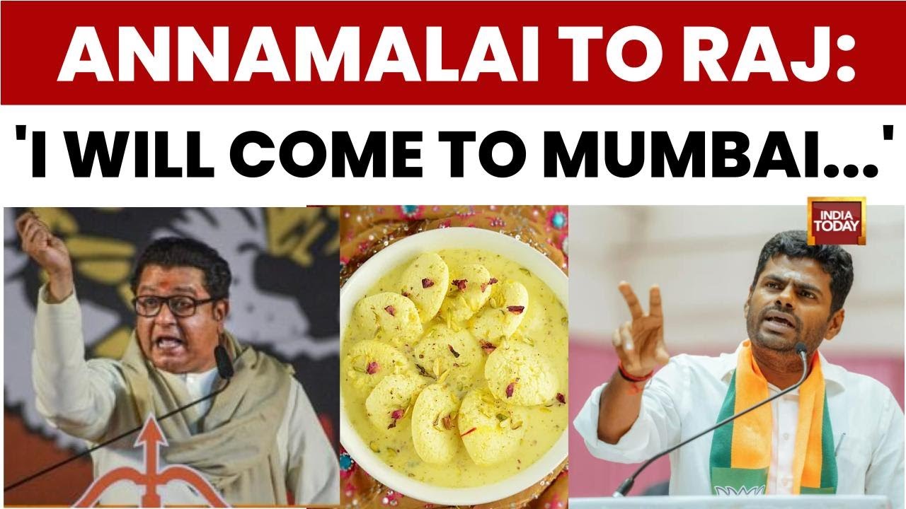 K. Annamalai Dares Raj Thackeray Over 'Rasmalai' Jibe: 'I Will Come To Mumbai, Do What You Want'