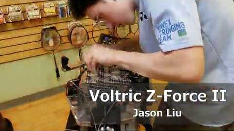 Time Lapse: How to String a Yonex Voltric Z-Force II Badminton Racquet