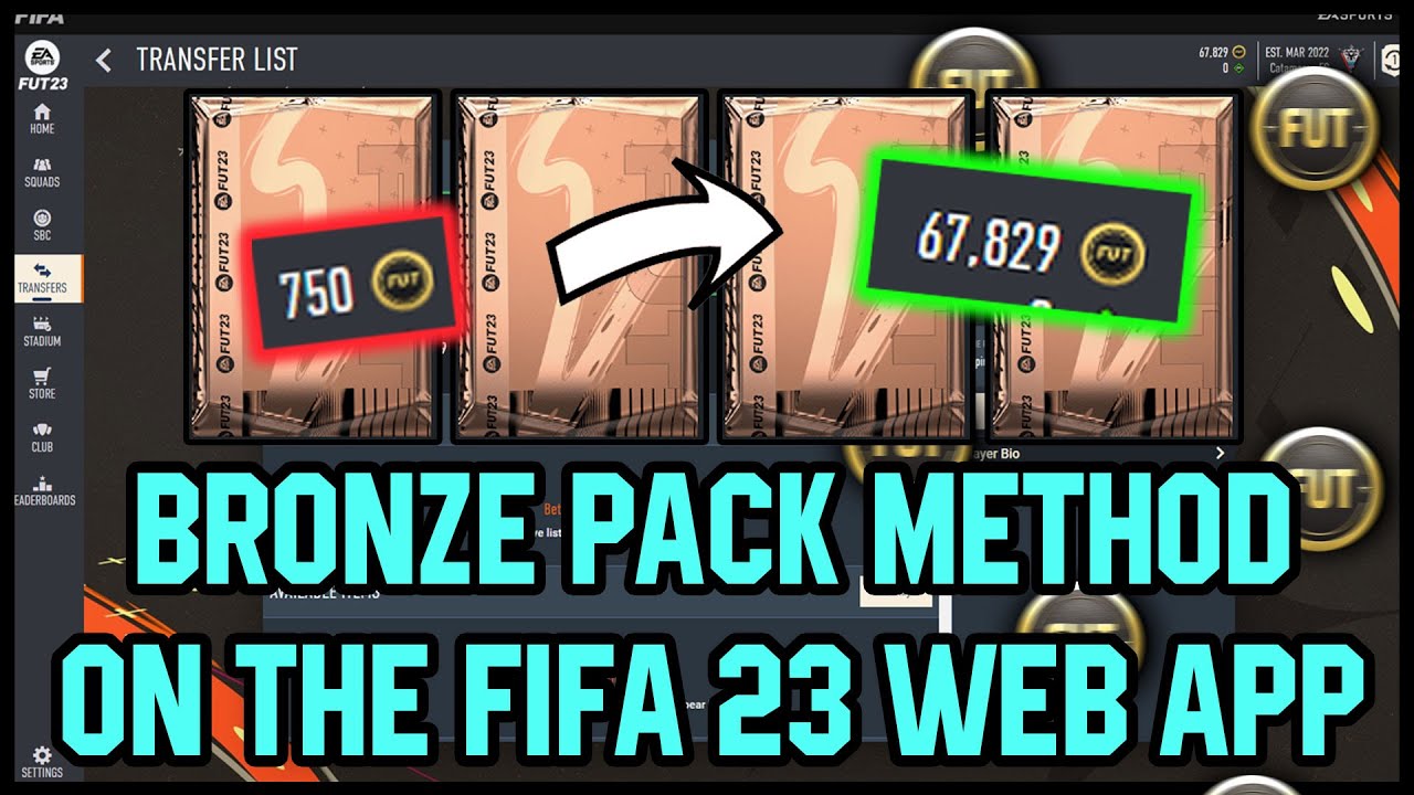 BPM Bronze Pack Method in FIFA 23 Web App Tutorial / Guide : r/fut