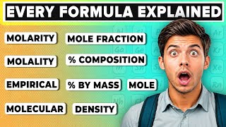 Every Formula Of Some Basic Concepts Of Chemistry Explained