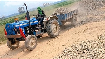 JCB 3dx Eco Backhoe Loader Loading Tractor Stuck in mud Massey and Eicher 380 | mahindra 475 Tractor