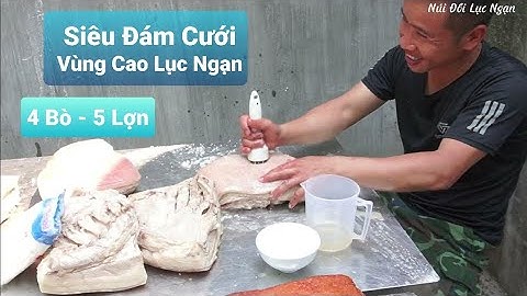 Đám Cỗ Cưới To Nhất Vùng Cao Lục Ngạn Và Ăn Bữa Áp Rạpl Núi Đồi Lục Ngạn