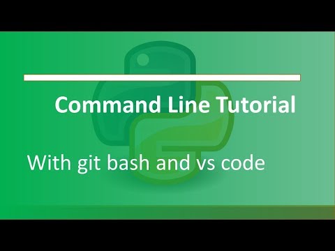Command Line tutorial with Git Bash : Python tutorial 4