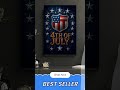 4th of July Digital Wall Art | Patriotic Shield Print | Gold & Silver Stars Poster | Independence...