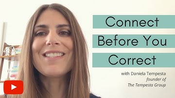 Connect Before You Correct