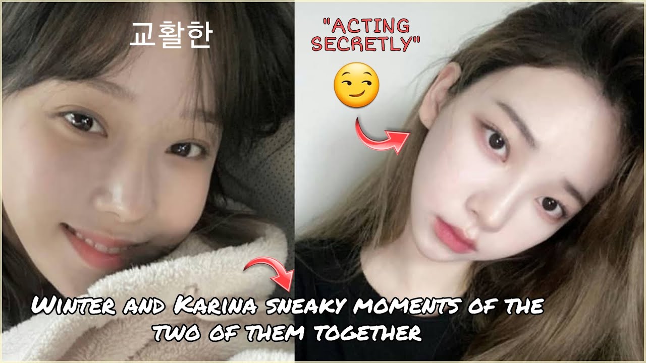 WINTER AND KARINA SNEAKY MOMENTS TOGETHER? 