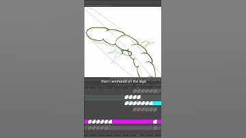 How to animate a centipede! Using TVPaint and AfterEffects. #2danimation #tutorial