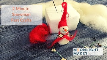 How to Make a Simple Needle felted Snowman