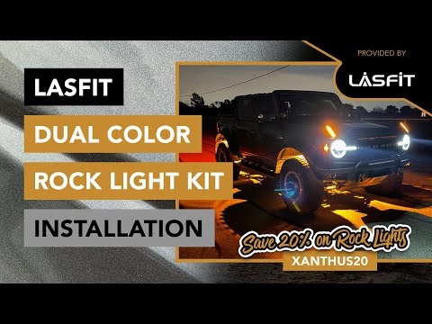 2021+ Ford Bronco – How to install LASFIT Dual Color Switchback Rock Lights