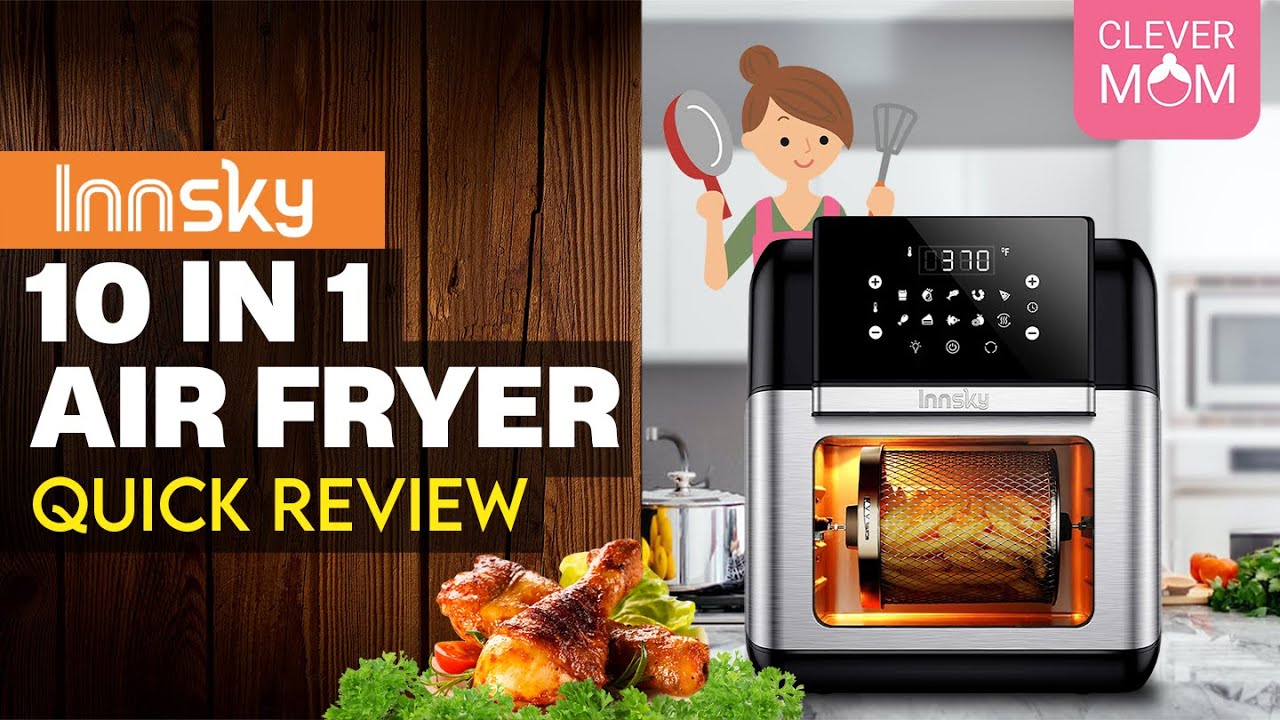 Innsky 10.6 Quart Air Fryer Oven with Rotisserie & Dehydrator 