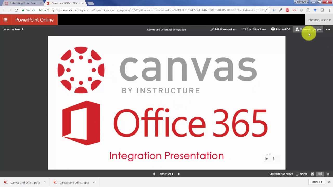 how to upload a powerpoint presentation to canvas