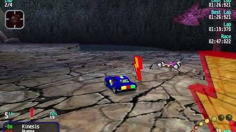 Re-Volt Custom Track Kadish Sprint by Dyspro50, 12 Cars 4 Laps & Pickups!