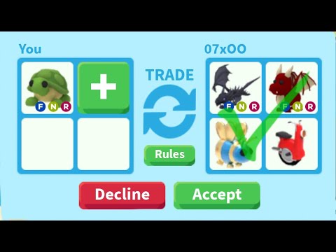 What People Trade For A Neon Turtle Roblox Adopt Me Youtube - roblox trading logo