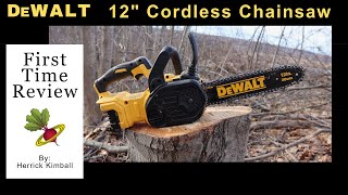 DeWalt 12' Cordless Chainsaw Review 20V Electric