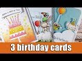 3 birthday cards | MFT February release