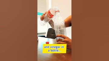 Fun Science Experiment for kids with Vinegar and Baking Soda! #stemlearning #stemeducation #stem