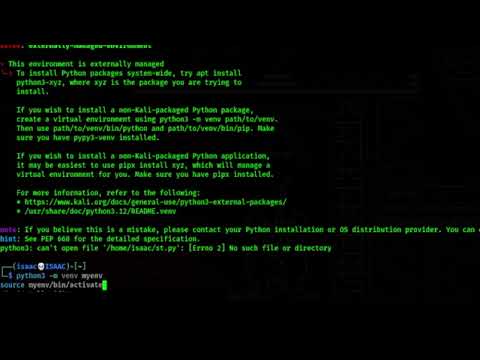 Externally Managed Environment error fixed pip | Kali Linux