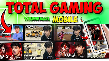 How to make thumbnail like Total gaming on mobile || Total gaming jaisa thumbnail kaise banaye