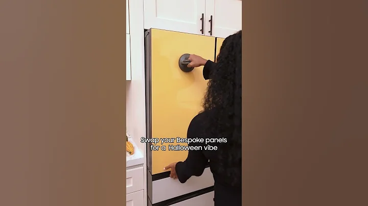 Fall doodle → change panels → fright doodle. The Samsung Bespoke 4-Door French Door Refrigerator.