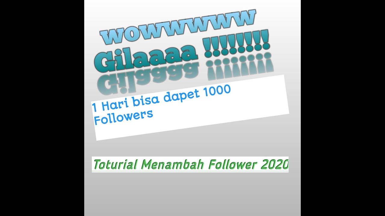 Tutorial Cara Menambahkan Followers Instagram 2020 