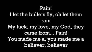 Imagine Dragons- BELEIVER Lyrcs Video