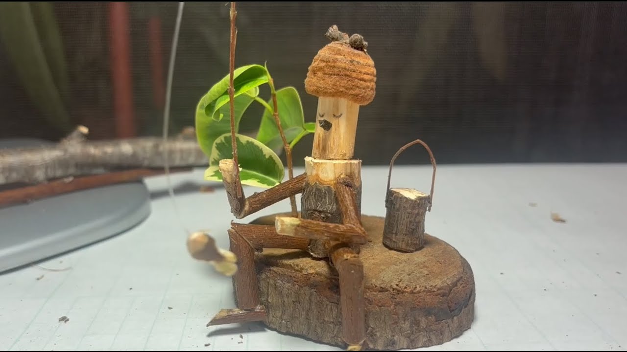 Scrap Wood Figurine | Cute Fishing Decor DIY for a Cozy Home