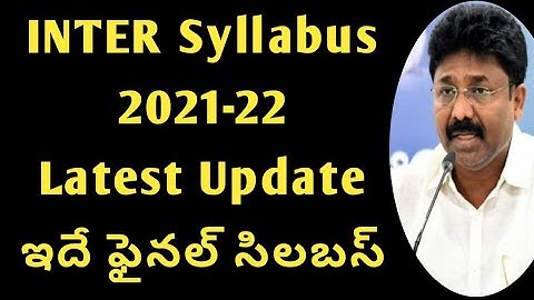 Ap inter latest news|ap inter syllabus 2021-22|inter latest news ap|inter syllabus 2021-22|ap inter
