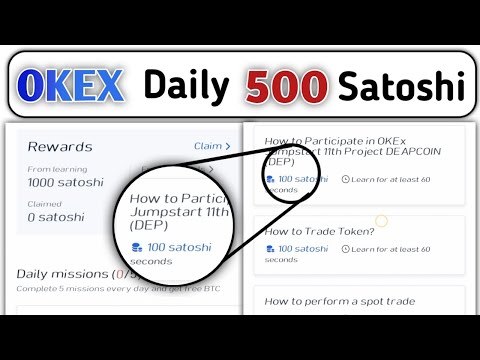 OKEX 500 Daily Satoshi | OKEX 100 Satoshi Per Ads | #Shorts