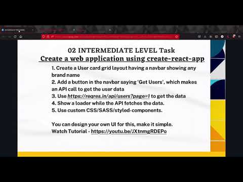 TASK-2  || Web Developer Internship @LetsGrowMore ||  Intermediate Level Task Using Reactjs