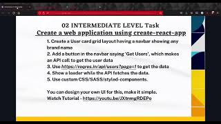 TASK-2 || Web Developer Internship @LetsGrowMore || Intermediate Level Task Using Reactjs