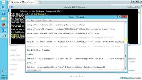 4-Creating Exchange Server 2016 user mailbox (including bulk creation)