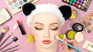 🎀 Harley Quinn Makeup ASMR on Mannequin 💄  No Talking, Satisfying & Relaxing screenshot 3