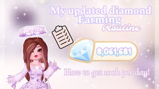 HOW TO GET 100K PER DAY!🎧💗 *MY UPDATED FARMING ROUTINE* ||RoyaleHigh|| (read desc)