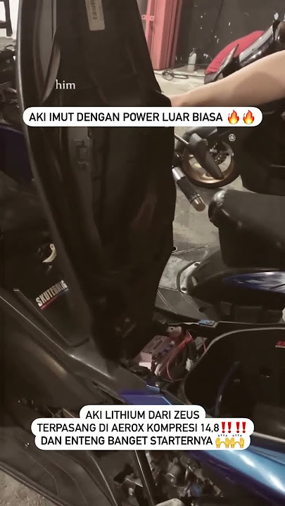 Aerox Kompresi 14,8 Bisa Pakai Aki Zeus GTZ-5S Lithium (Video by Express Moto)