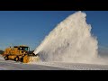 OSHKOSH SNOWBLOWER doing work at Keene Airport
