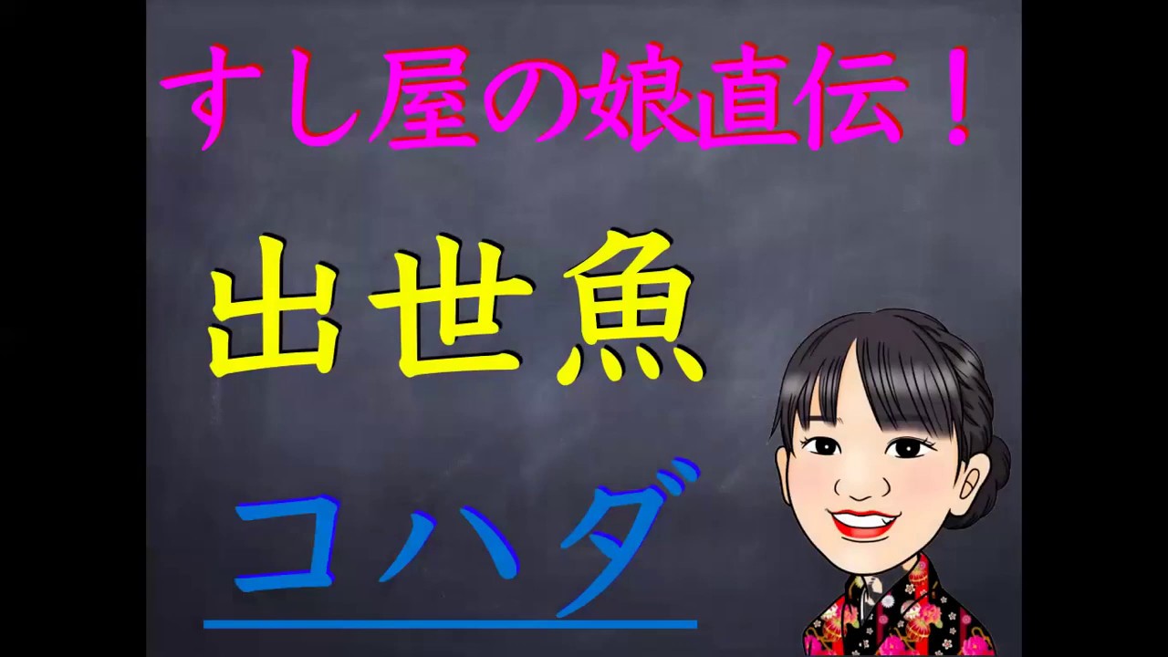 すし屋の娘直伝 出世魚であるコハダの歴史と由来 Youtube