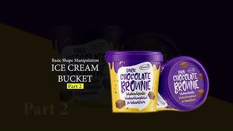 HOW TO MODEL ICE CREAM BUCKET C4D TUTORIALS part 2