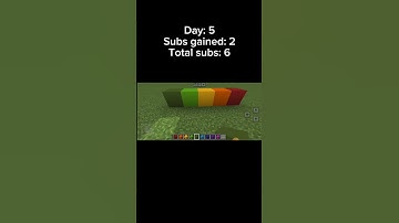 Day 5 of adding one block for every subscriber I gain #minecraft #subscribe #shorts