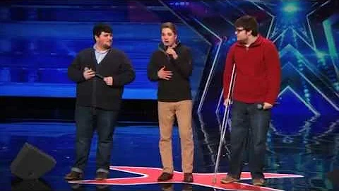 Triple Threat Beautifully Nerdy Boy Band Sing Classic by MKTO   Americas Got Talent 2015